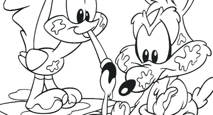 728x393 Looney Tunes Coloring Pages