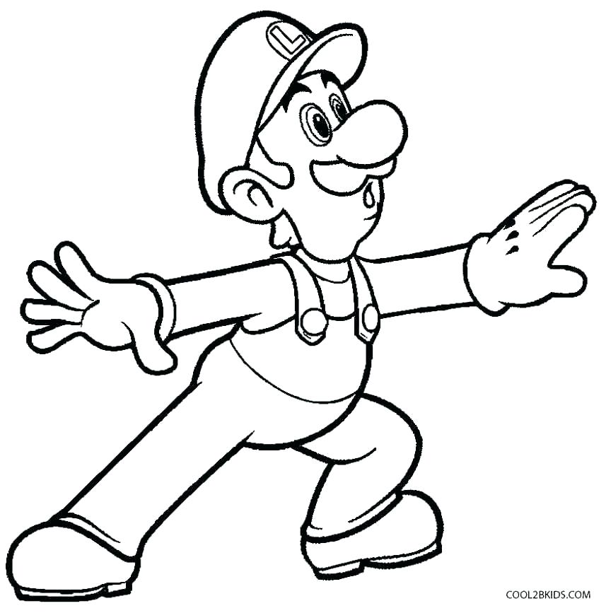 857x867 Baby Luigi Coloring Pages