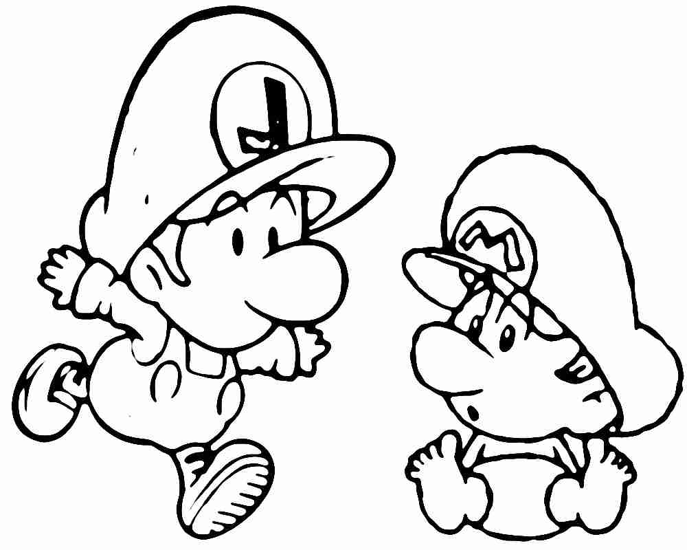 1000x800 Coloring Pages Baby Mario To Print Polly Pocket Unbelievable