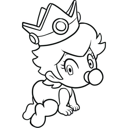 530x530 Baby Luigi Coloring Pages And Princess Peach Coloring Pages