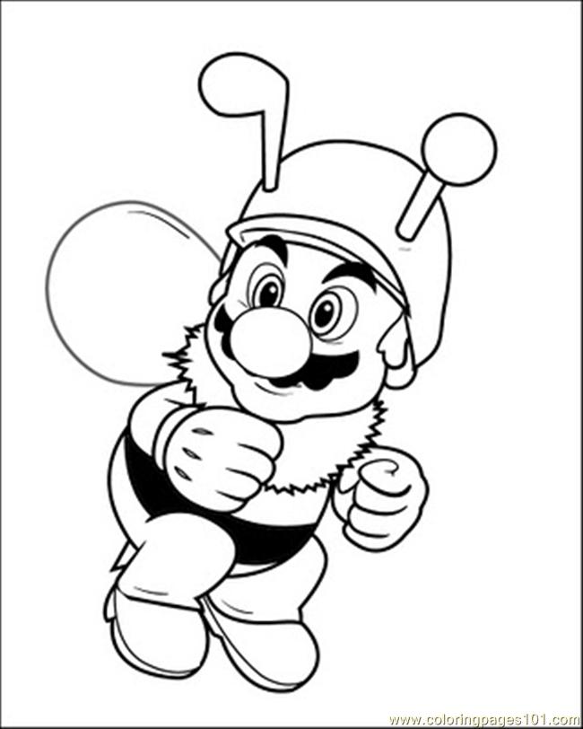 650x812 Mario Bee Coloring Page