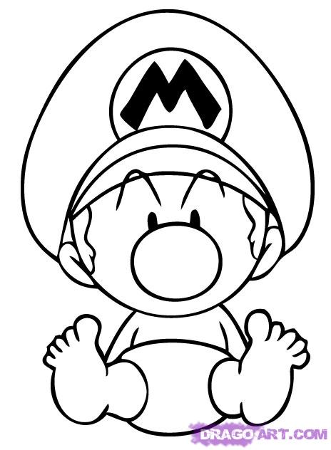 464x632 Mario Characters Coloring Pages