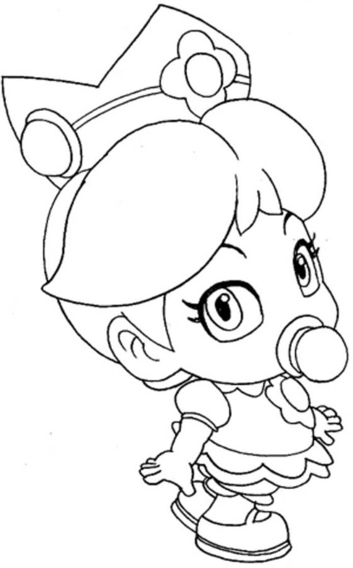 694x1116 Download Baby Princess Peach Mario Coloring Pages Mario Coloring
