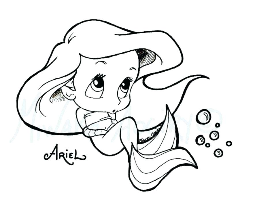 878x706 Cute Mermaid Coloring Pages Barbie Cute Baby Mermaid Coloring