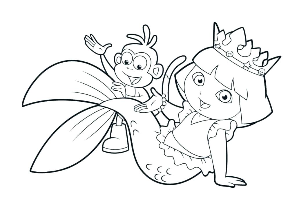 1024x701 Cute Mermaid Coloring Pages Cute Mermaid Coloring Pagess