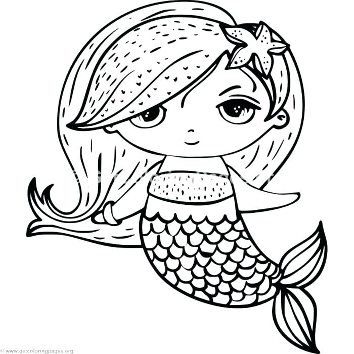 700x700 Cute Mermaid Coloring Pages Medium Size Of Mermaid Coloring Page