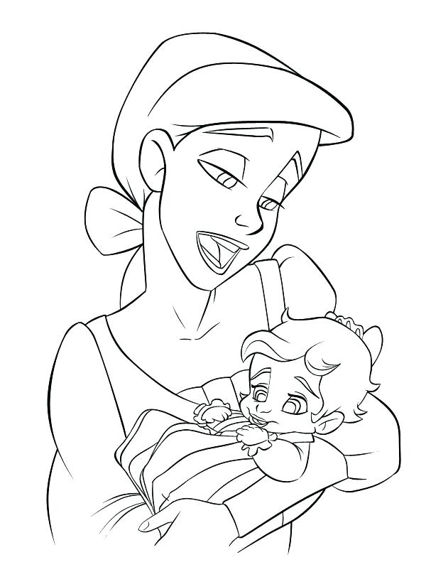 600x805 Ariel Little Mermaid Coloring Pages Baby Mermaid Coloring Pages
