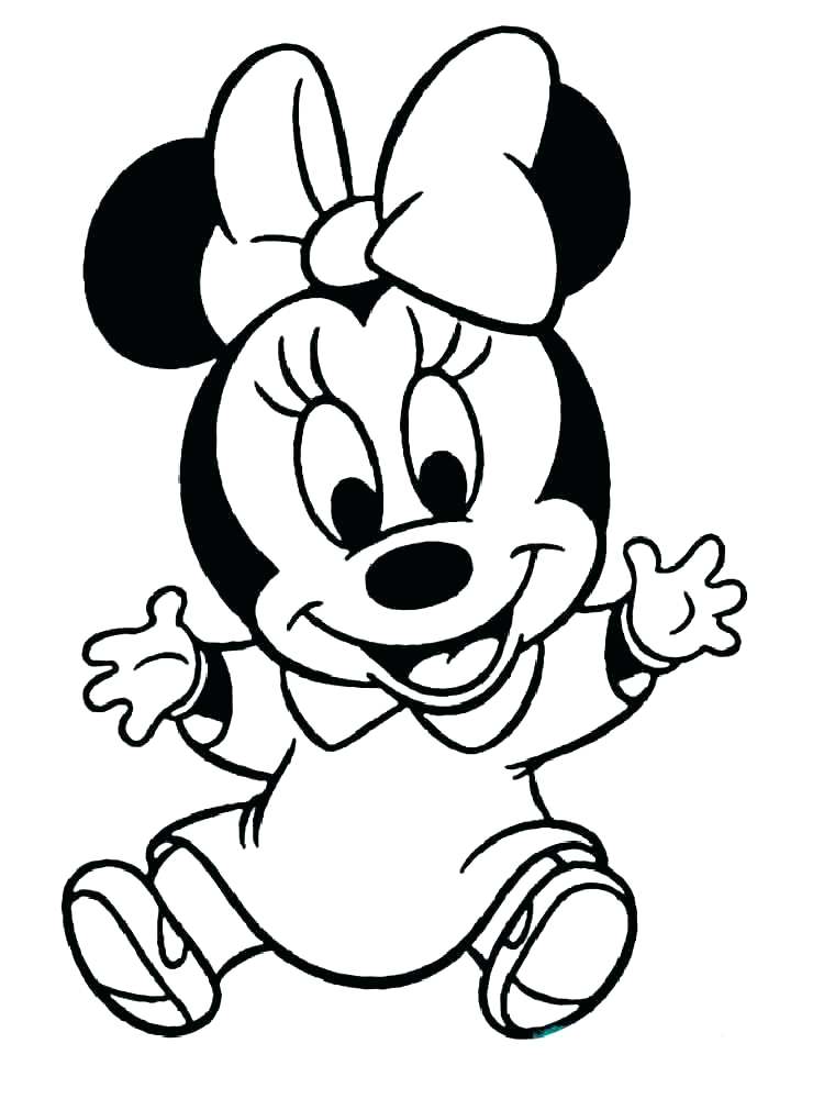 750x1000 Baby Mickey Mouse Coloring Pages Mickey Mouse And Coloring Pages