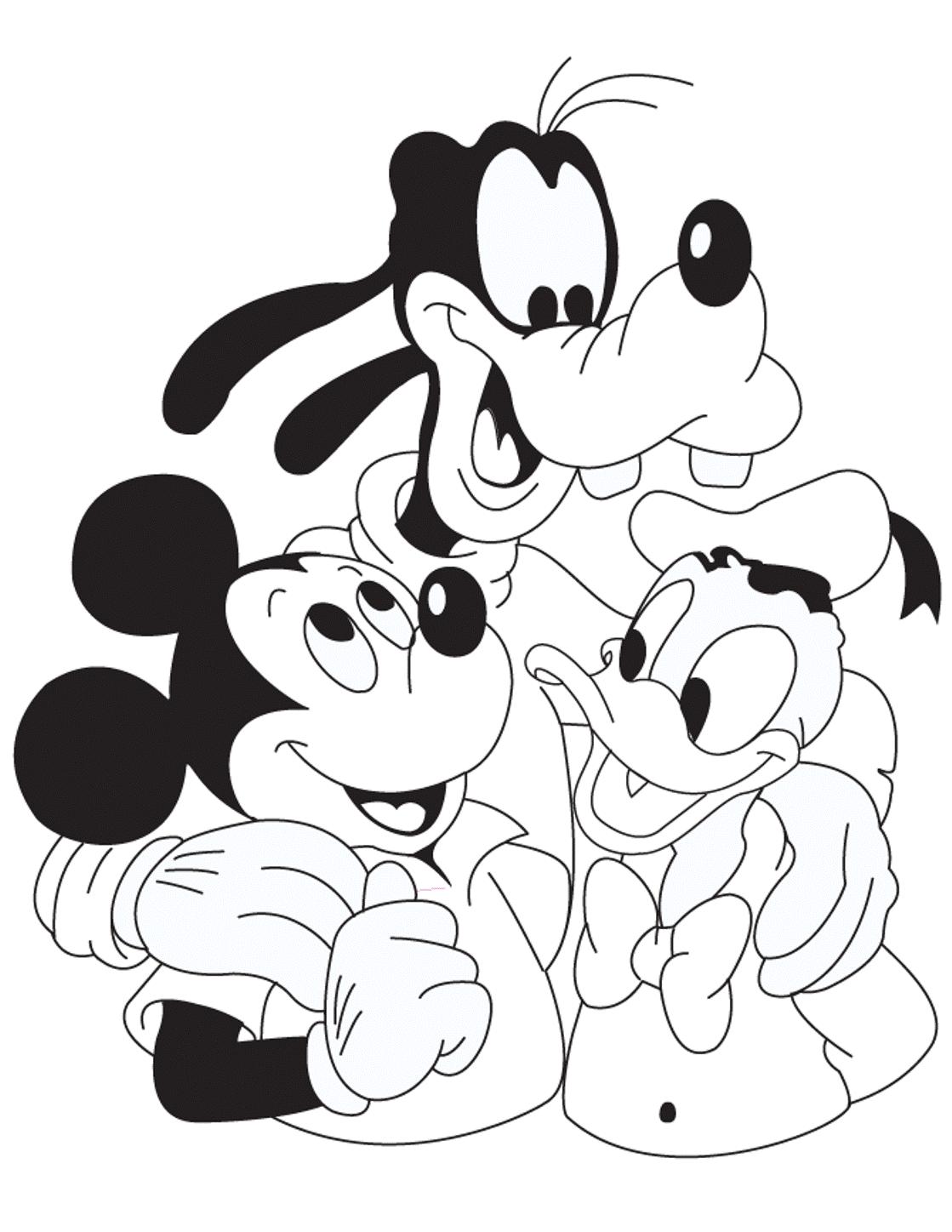 Baby Mickey And Friends Coloring Pages at GetDrawings | Free download