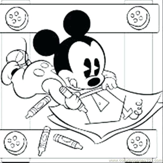 650x650 Baby Mickey Coloring Pages Mickey Mouse And Friends Coloring Pages