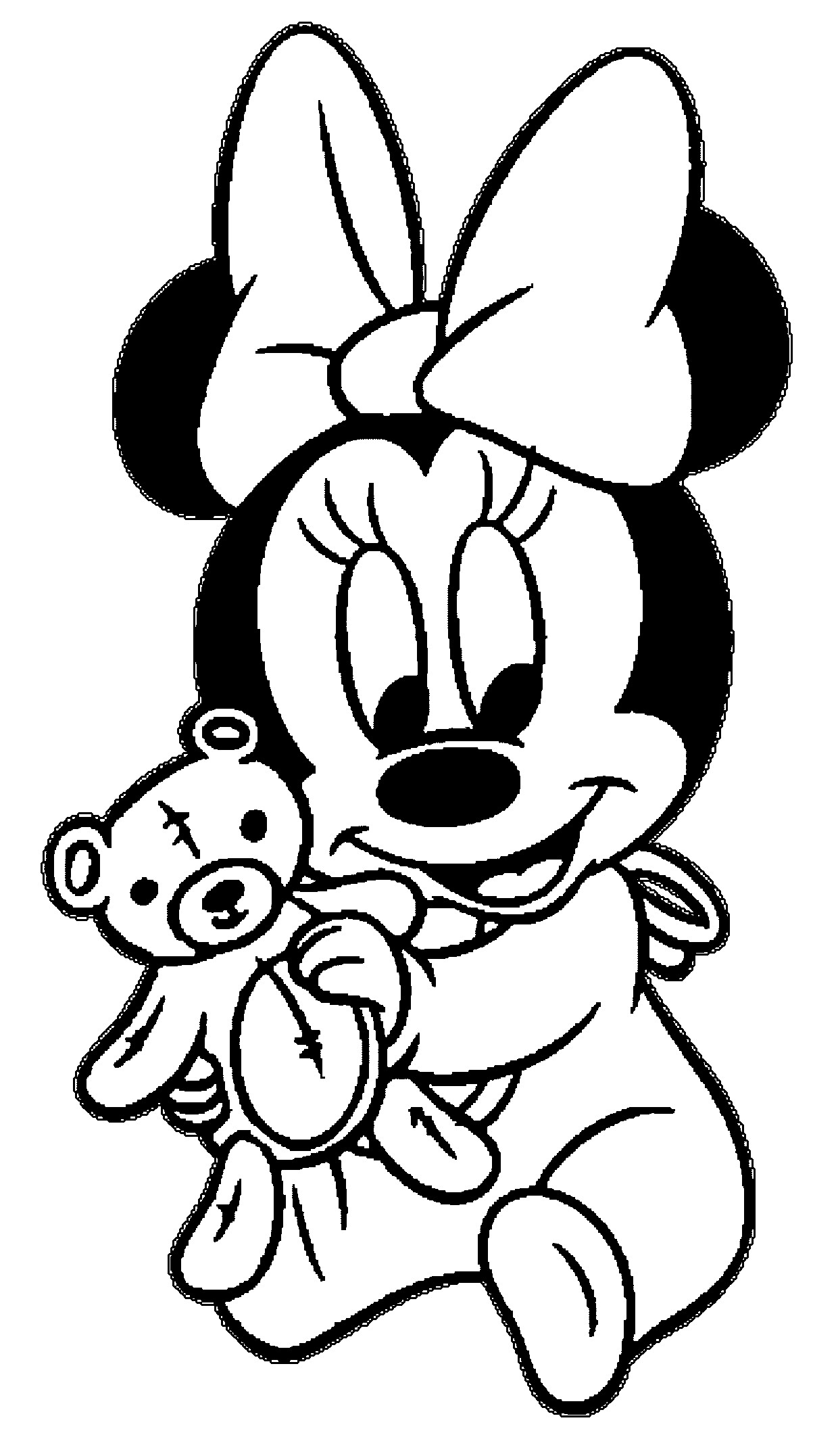1203x2153 Baby Mickey Mouse Coloring Pages