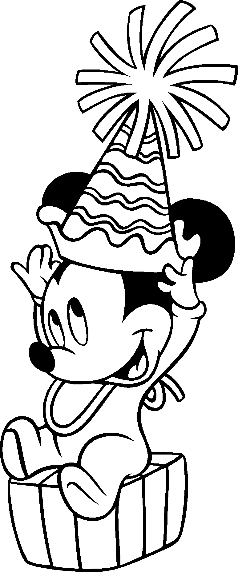 773x1860 Cool Baby Mickey Coloring Page Coloring