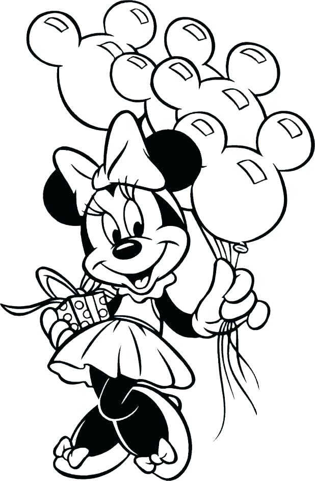 618x943 Mickey Coloring Page Happy Birthday Coloring Pages For Friends