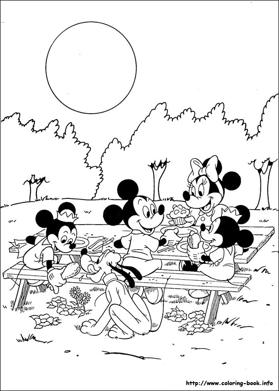 567x794 Mickey Mouse And Friends Coloring Pages