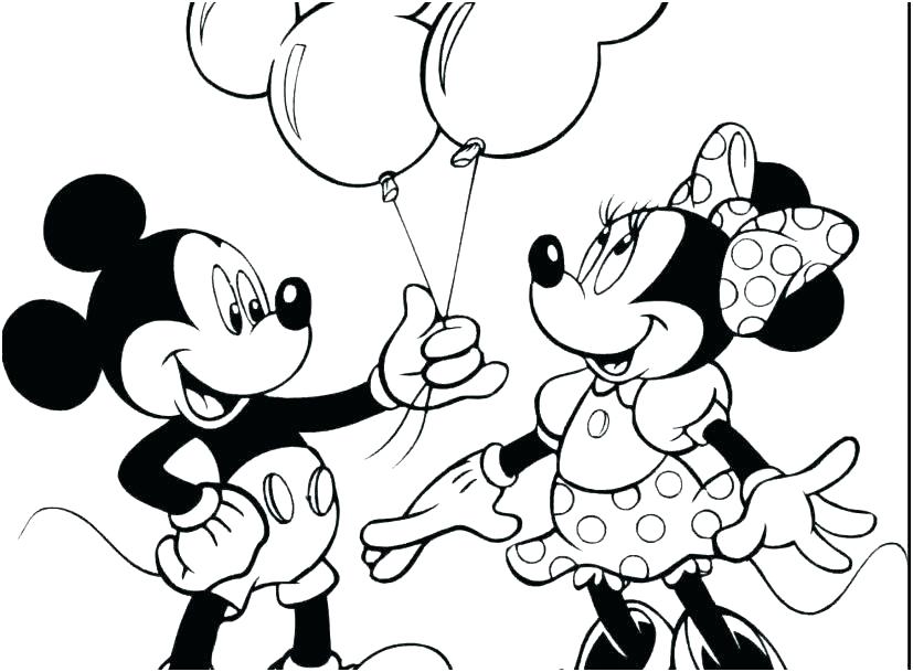827x609 Mickey Mouse Baby Coloring Pages Vanda