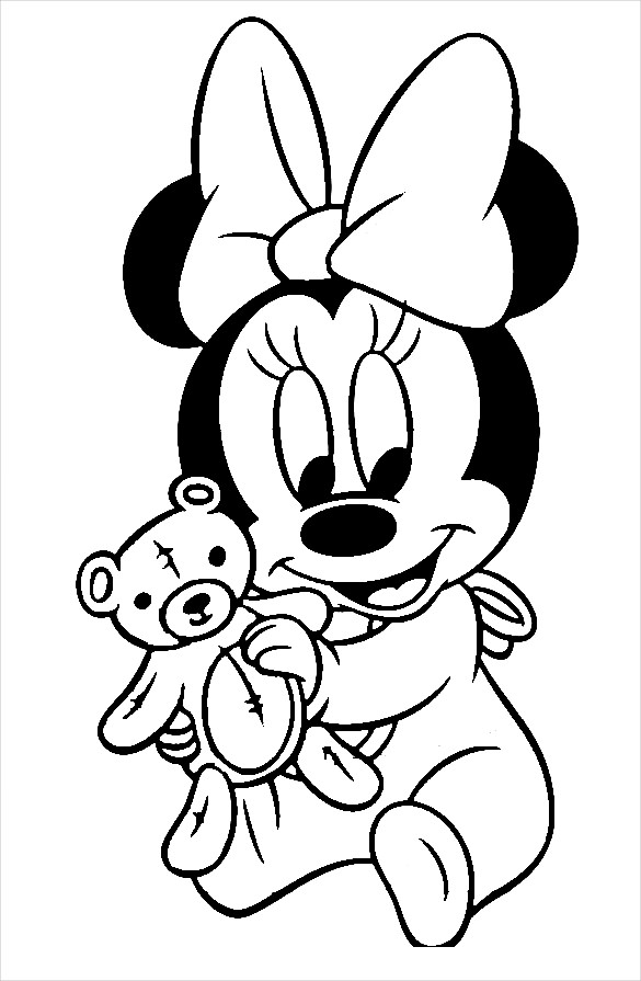 585x895 Baby Mickey Mouse Coloring Pages Mickey Mouse Coloring Page
