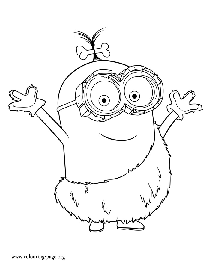 700x898 Caveman Minion Coloring Pages