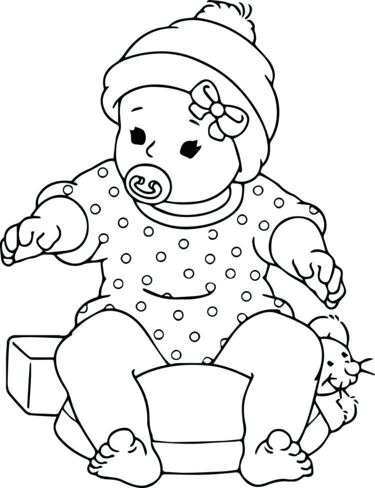 750x975 Baby Coloring Pages Baby Coloring Page New Baby Sister Coloring