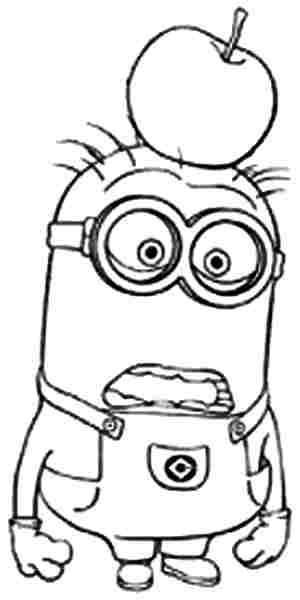 300x600 Baby Minion Coloring Pages Printables