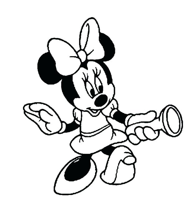 600x686 Coloring Page Minnie Mouse Mouse Mouse And Flash Light Coloring