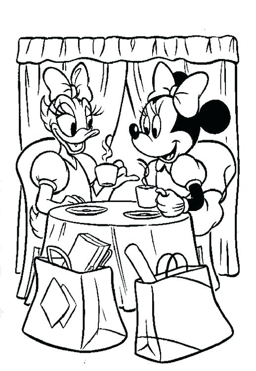 518x749 Minnie Mouse Color Page Mouse Coloring Pages Birthday Nice