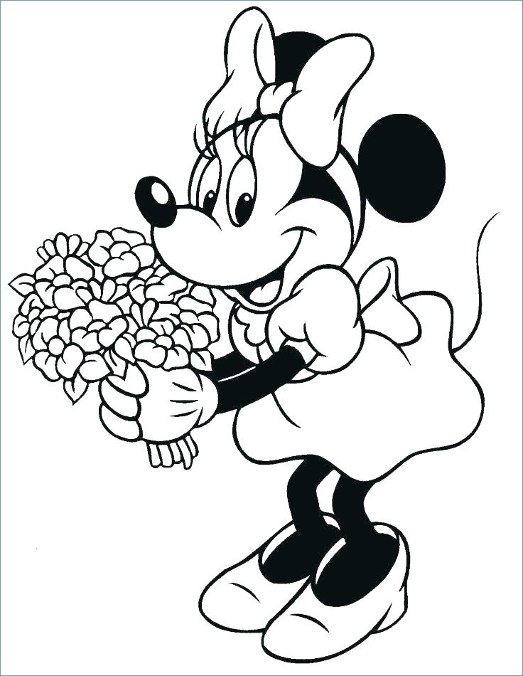 736x950 Minnie Coloring Page