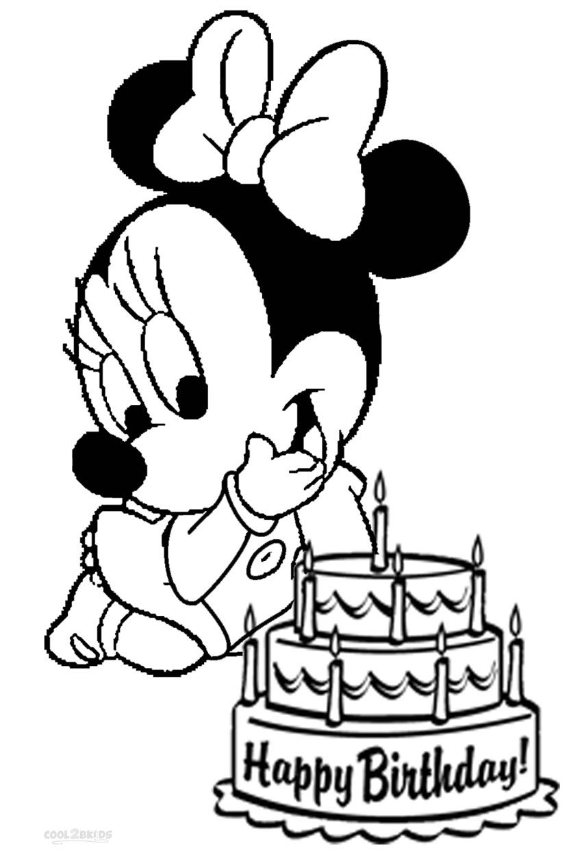 Welp Baby Minnie Mouse Coloring Pages at GetDrawings | Free download DW-73
