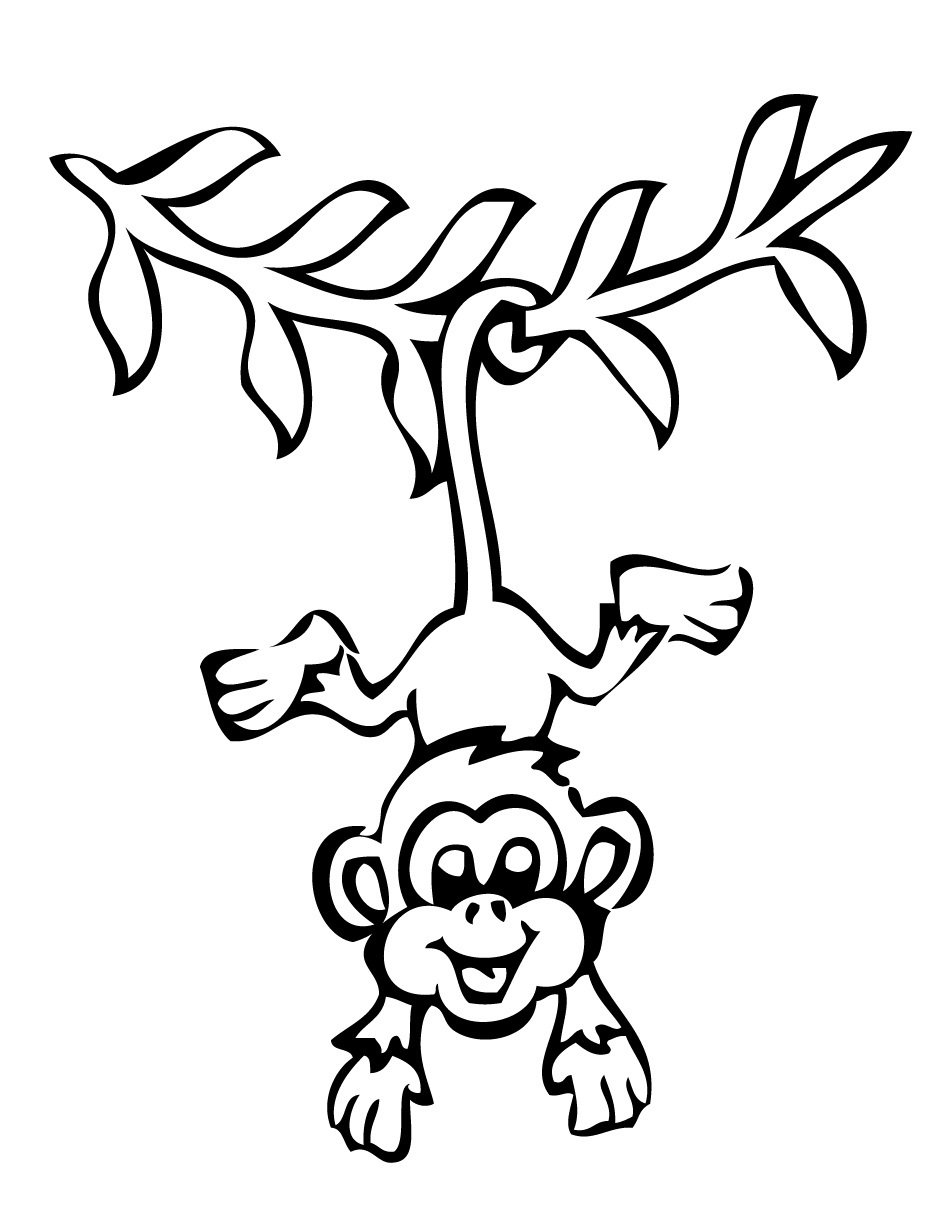 950x1230 Selected Coloring Pages Of Cute Baby Monkeys Monkey Pictures