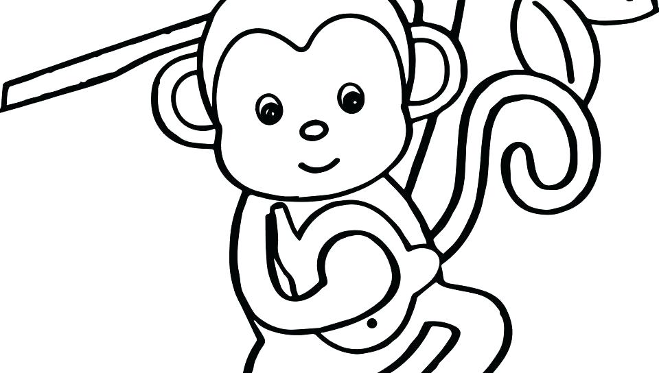 960x544 Printable Monkey Coloring Pages Vanda