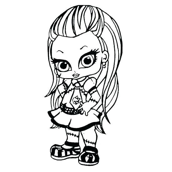 550x550 Baby Monster High Coloring Pages Monster High Coloring Pages