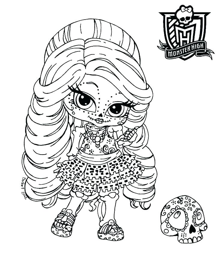 736x868 Coloring Pages Of Monster High Baby Monster High Coloring Pages