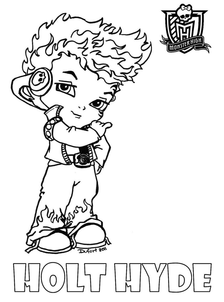 770x1038 Monster High Baby Coloring Pages