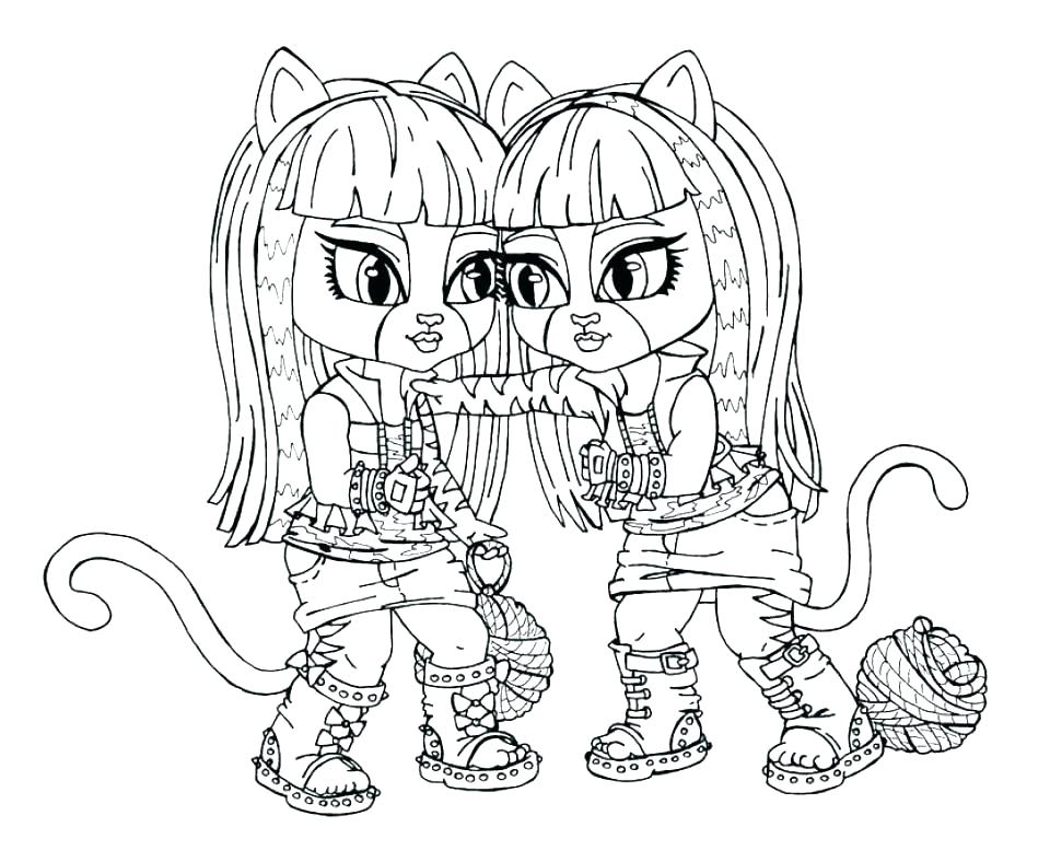960x788 Monster Coloring Pages To Print Free Printable Baby Monster High
