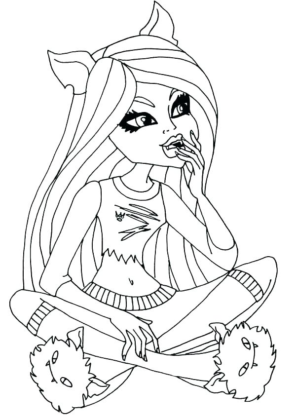 600x851 Monster High Babies Coloring Pages Monster High Baby Coloring