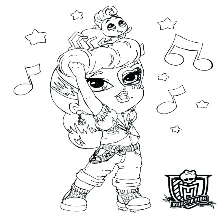 768x768 Monster High Color Pages Fresh Monster High Coloring Pages Blue