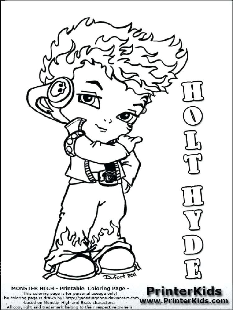 750x1000 Monster High Coloring Pages Baby Baby Monster High Coloring Pages