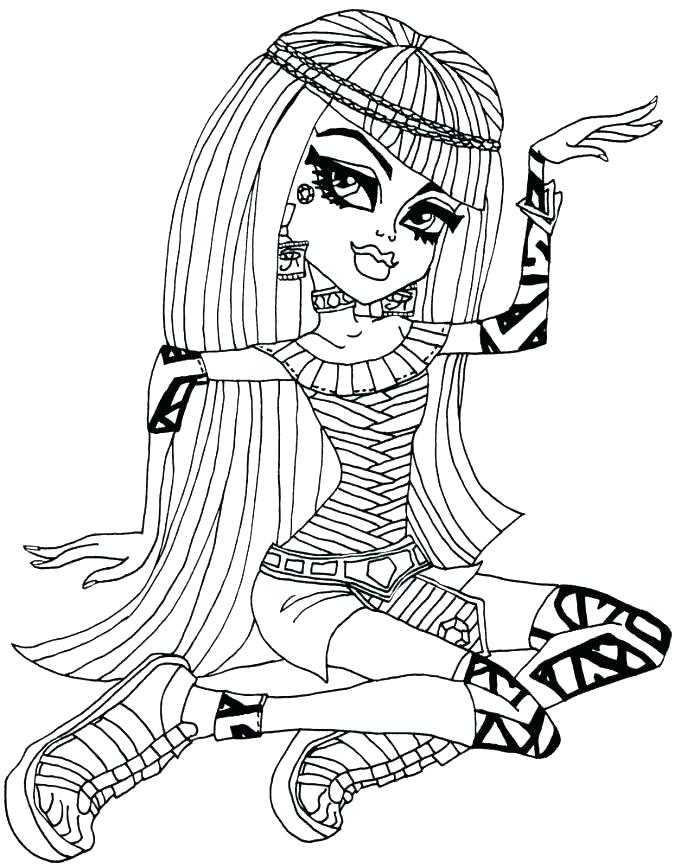 687x868 Monster High Coloring Pages For Free Monster High Coloring