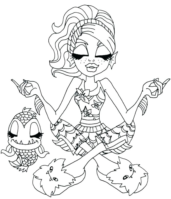 700x814 Monster High Coloring Pages