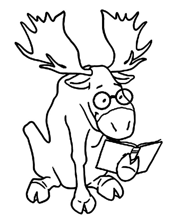 600x780 Moose Coloring Pages