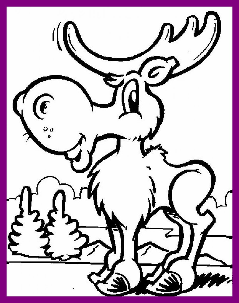 952x1204 Fascinating Baby Moose Coloring Pages To Print For Kids Pict