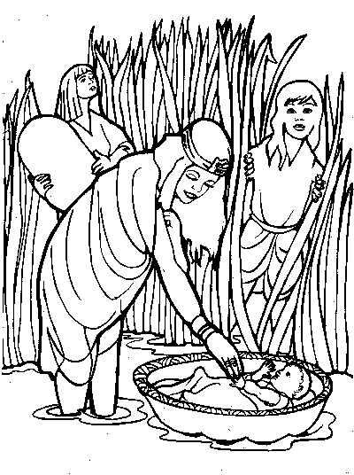 400x536 Baby Moses Coloring Page Tapestry Of Grace Year
