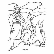 230x230 Moses Coloring Pages