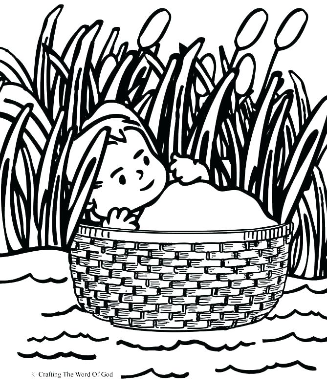669x800 Baby Moses Coloring Page Free Printable Baby Coloring Pages Also
