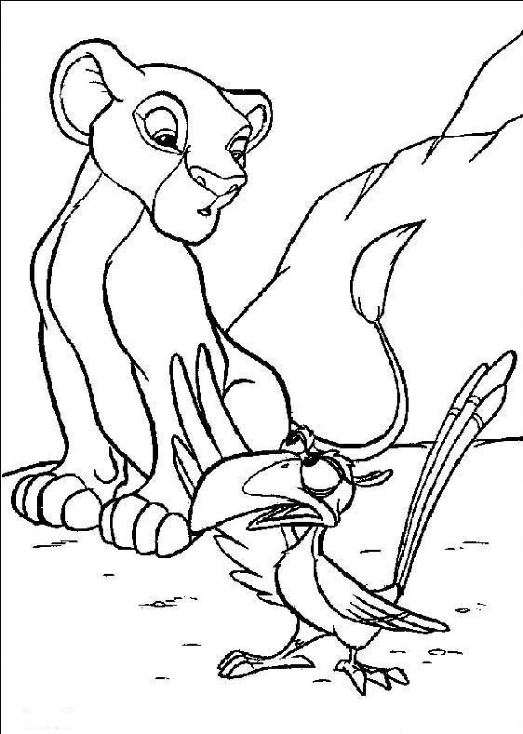 1024x1437 Colorful Lion King Coloring Pages Nala Mold