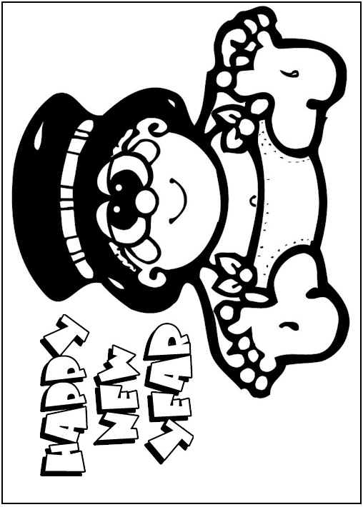 508x710 Baby New Year Coloring Pages Top Coloring Pages