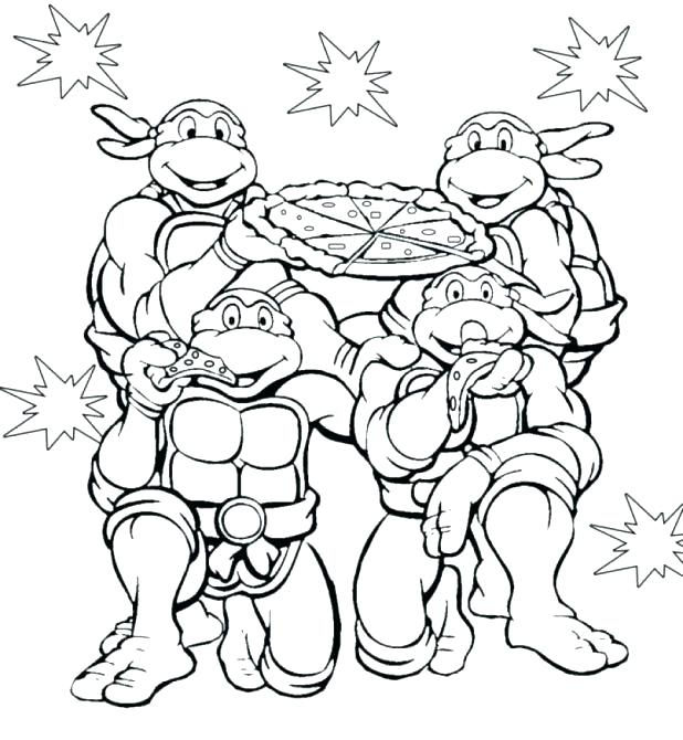 618x670 Coloring Pages Turtle Ninja Turtles Coloring Pages Free Teenage