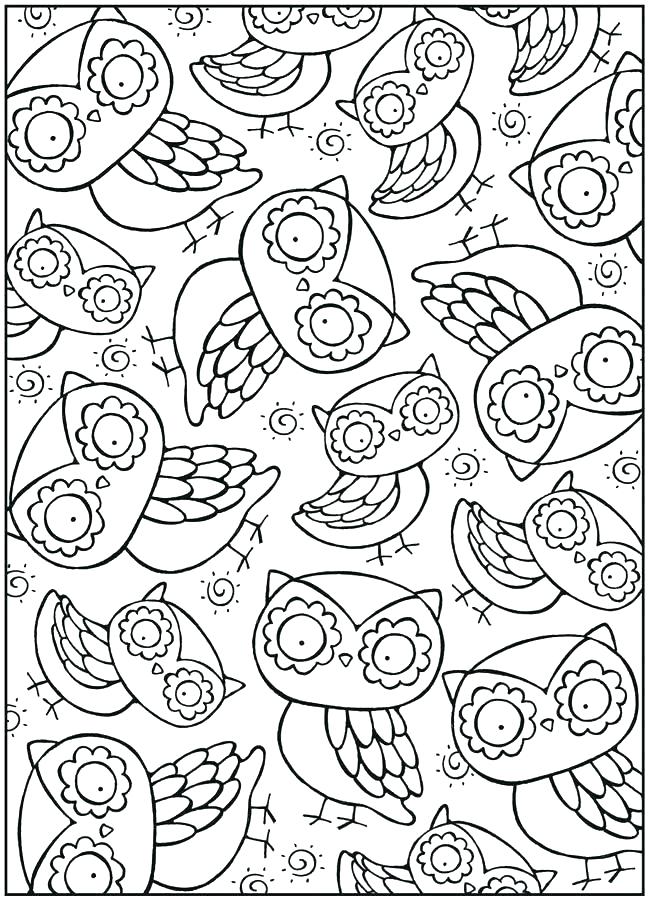 650x901 Cartoon Baby Owl Coloring Pages Cute Page Appealing For Your Site