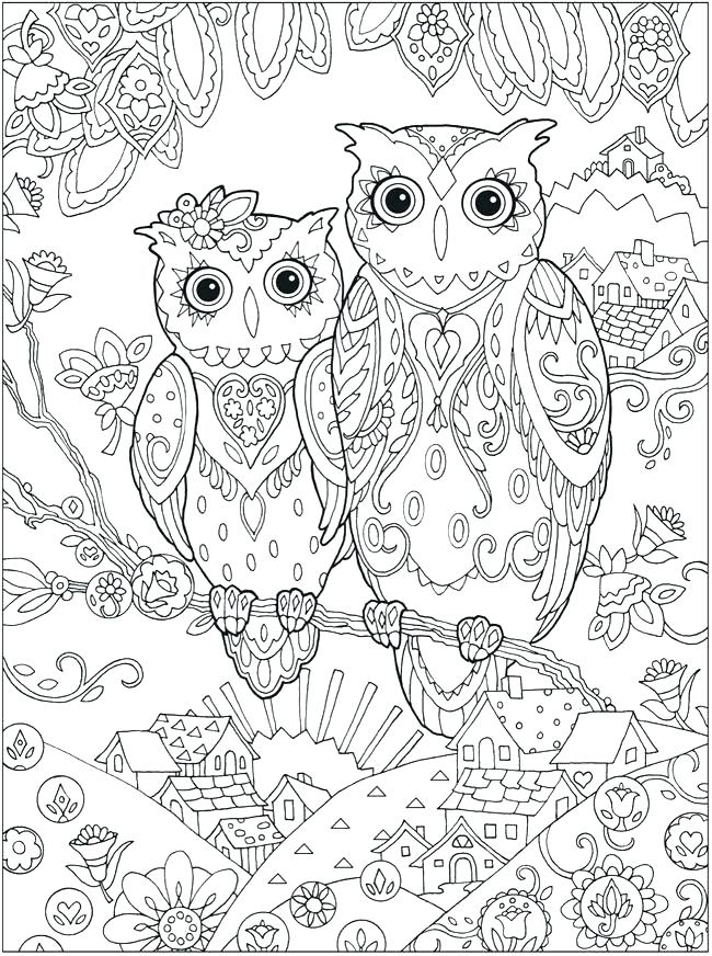 650x872 Coloring Page Of An Owl Baby Owl Coloring Page Free Printable