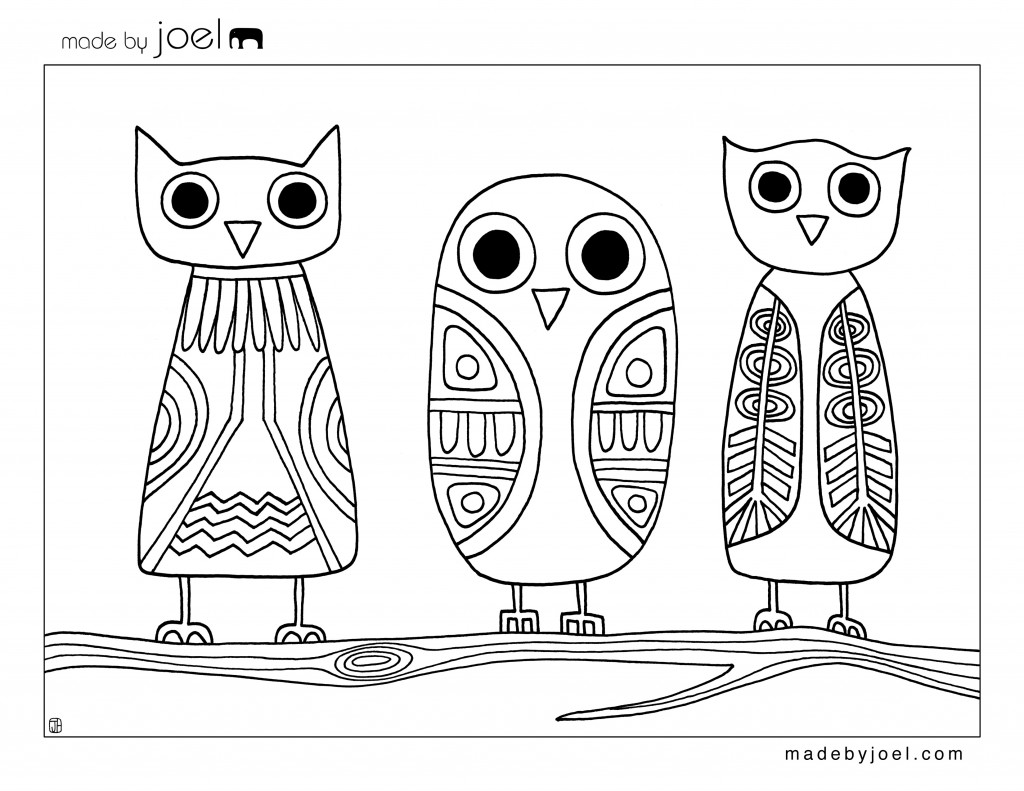 1024x791 Edge Owl Color Sheet Baby Owls Coloring Sheets