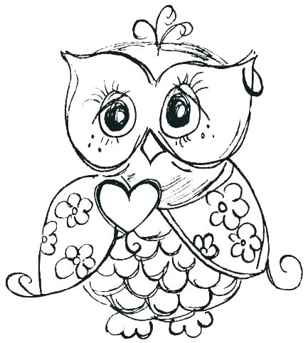 433x482 Baby Owl Coloring Pages Baby Owl Coloring Pages For Adults Copy